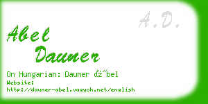 abel dauner business card